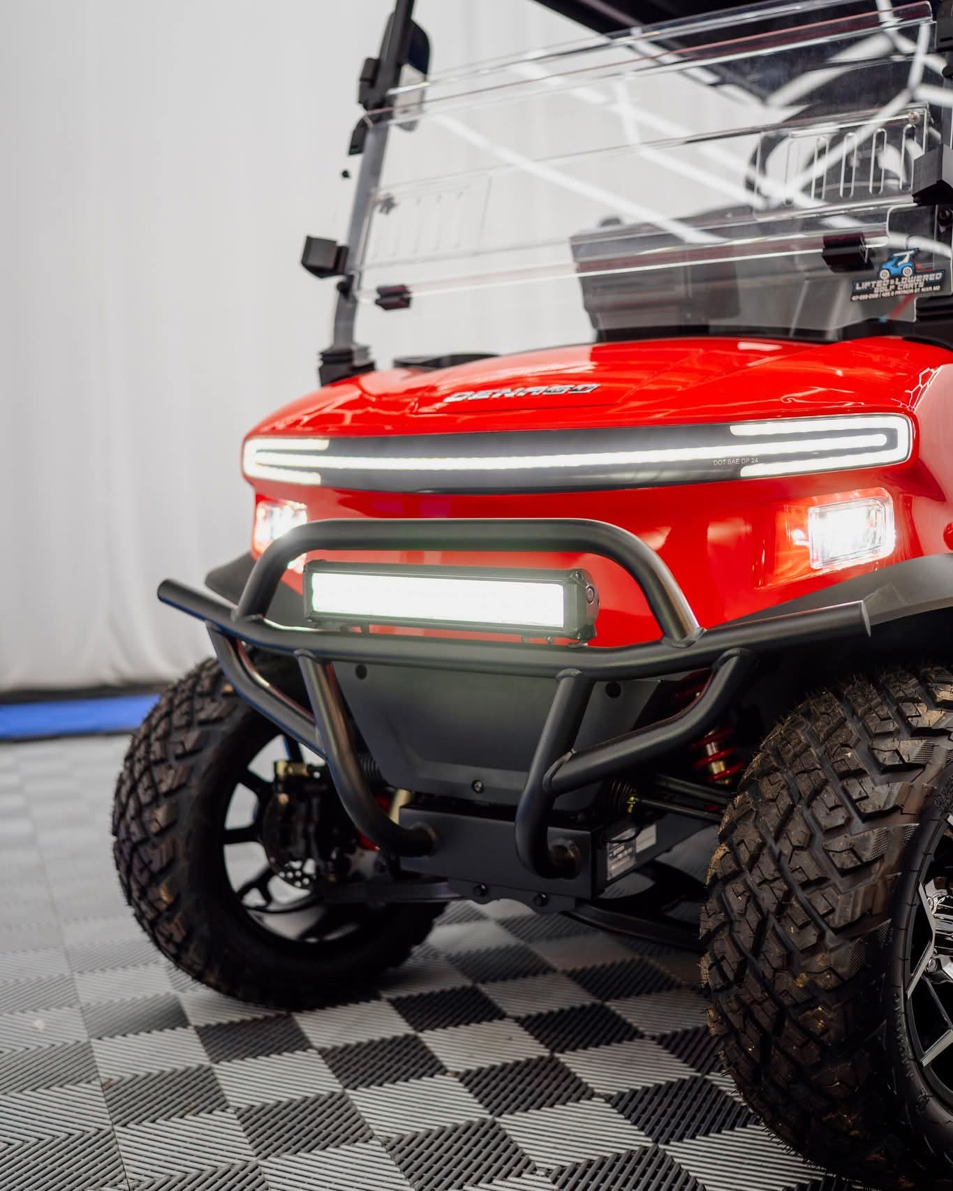 2025 Denago EV Rover XL Lifted Golf Cart – Apple CarPlay, Android Auto, Rear Camera & Lithium Battery